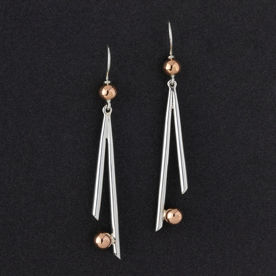 Silver Bar Earrings - Stick Earrings - Bar Dangle Earrings by Artulia –  Artulia Jewelry